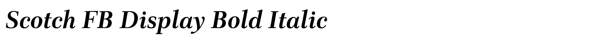 Scotch FB Display Bold Italic image